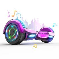 Hoverboard 6,5 colio su Bluetooth ir LED - RCB - Puiki dovana vaikams Chromuota rožinė rožinė