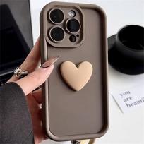 3D Love Suitable for iPhone 15 Promax Phone Case Apple 14/13 Simple 12/7P/11/XR iPhone 15Promax black