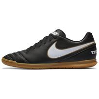 Nike Tiempo Rio 3 IC Black Gum Men Sneakers White 819234-010 43