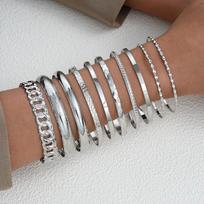 10-piece set,Retro personality, fashion temperament, exaggerated combination, wide-faced bracelet set high-end jewelry. 10pcs
