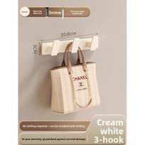 High-quality Wall-mounted Hole-free Clothes Rack 3 hooks