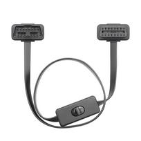 OBD2 Switch Extension Flat Cable Extension Cord 16 Pin 60cm Long Vehicle Diagnostic Ultra