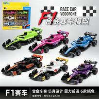1:60 F1 Racing Car Static Simulation Pull Back Model Set Of 6 Children'S Diecast Alloy Model Car Toy Gift