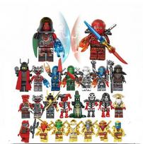 Action Figures 24 Styles Skeleton Snake Monster Villain Toy Building Blocks Set for Kids Gift