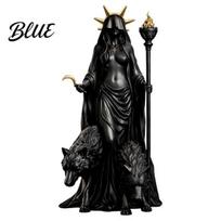 Detailed Mythical Statue Hecate Greek Goddess with Magical Hounds Fantasy Theme Gift A black
