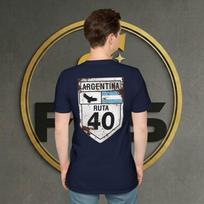 Ruta 40 Argentina Road Sign Softstyle T-Shirt 14 COLORS Designed by FES M