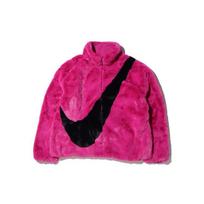 Nike Sportswear Didelio Logotipo Šilta Striukė su Standžia Apykakle Moteriška Striukė Kaktuso Gėlės Raudona CU6559-564 S