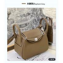 Portable swift leather mini bubble green leather doctor bag pillow bag shoulder crossbody tote women's bag gray