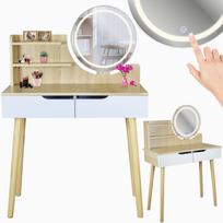 Scandinavian cosmetic dressing table with LED mirror SCANDI