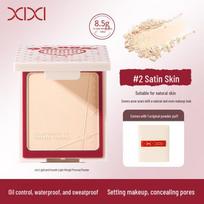 Xixi Sheer Smooth Light Powder Foundation: Fine Texture, Natural Coverage, Skin-Smoothing Matte Finish, Portable for Touch-Ups.