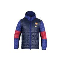 Nike Barcelona 21-22 sezono sportinis laisvalaikio šiltas medvilninis džemperis su gobtuvu vyriškas striukė tamsiai mėlynas DM0607-451 XXL
