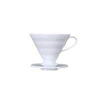 HARIO V60 Japanese Heat-Resistant Resin Pour-Over Coffee Filter Cup, Coffee Filter Mesh, Coffee Filter, Size 02 balta