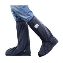 1 Pair Waterproof Shoe Covers, Reusable Rain Boot Shoe Cover with Side Zipper, Reflector, Anti-Slip Shoe Protectors for Men Women S