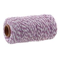 100m/Roll (Red+White) Cotton Bakers Twine String Cord Cotton Rope Cotton Cord Bottle Gift Box Decor Craft