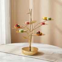 Dessert Stand Minimalist Crafted Metal Multi Tier Cupcake Display Rack for Afternoon
