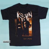 New! Korn - Life is Peachy Heavy Cotton Black Unisex T-shirt M