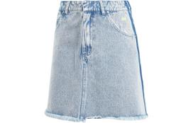 Adidas Originals Kseniaschnaider Frayed Denim Short Skirts Women's Lig M