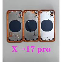 DIY Back Shell For X to 17 Pro Back Cover Housing X Like 17 Pro Back Housing For iPhone X To 17 Pro With Big Camera Lens