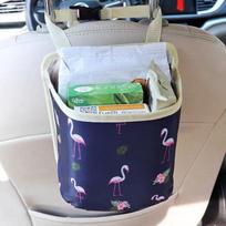 Car seat back trash can, car storage bag, seat back hanging bag, multifunctional storage bag Paper Cranes