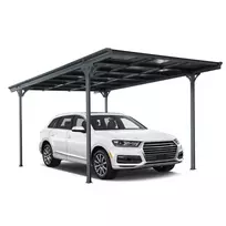 ECO aliuminė automobilių stoginė, antracito spalvos