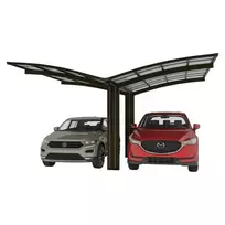 Portoforte dvivietė automobilių stoginė, Y versija - matinė ruda