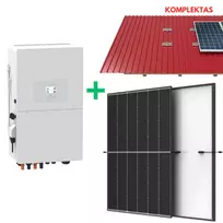 10 kW hibridinės saulės elektrinės komplektas, Deye + Trina + tvirtinimo konstrukcija