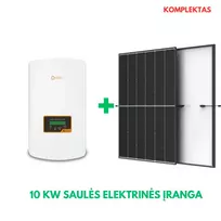 10 kW Solis + Trina saulės elektrinės komplektas