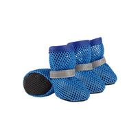 Dog Mesh Boots Paw Protector AntiSlip Dog Shoes for Outdoor Running Dog Reflective Shoes Foot Covers for Hot Weather L