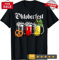 Oktoberfest Beer German Flag Funny Men Women Drinking Mug T-Shirt 2XL