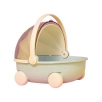 Yousheng Little Pet Nest Travel Carrier Cage Cradle Design Pet Carrier Nest with Handle Easy Entry And Exit Easy Cleaning Nest for Rabbits Hamsters mėlyna