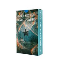 Blue Mystic Tarot Deck 78-card Set Ocean Themed Jellyfish Dolphin Mystical Marine Divination Tool