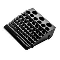 High Capacity 85 Holes Black Storage Box Rack for Drill Bits and Milling Cutters Multifunctional Tool Organizers Case 1