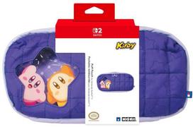 Apsauginė paminkštinta dėklas - HORI - Nintendo Switch 2 - Priedų ir žaidimų laikymas - Kirby ir Waddle Dee raštas - Violetinė