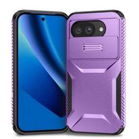 Sliding Camshield Phone Case For Google Pixel 10a violetinė
