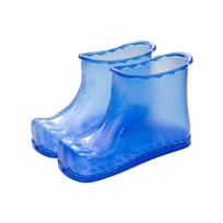 12 5cm High Household Plastic Foot Soak Boots Reusable Soaking Shoes for Home Use Thickened Design Durable Material One Size