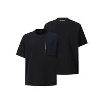Salomon Uni Race Flag Solid Pocket Crew Neck Loose Short Sleeve T-Shirt Men Tops Black LC2815100 M