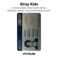 Stray Kids 5-STAR DOME TOUR 2023 SEOUL SPECIAL UNVEIL 13 PLAYER PROFILE SET Official Photocard HYUNJIN