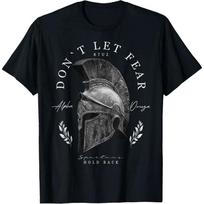 T Shirt for Mens Classic Greek Sparta Helmet Warrior Soldier Spartan T-Shirt Shirts Tshirt Graphic Tee Casual Tops Short Sleeve S gray
