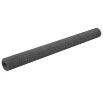vidaXL Vielos tinklas su PVC danga, pilkas, 25x1,5m