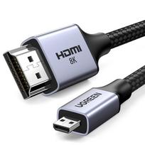 UGREEN 8K Micro HDMI HDMI to Micro HDMI HDMI 48Gbps Ultra High Dynamic Raspberry Pi Nikon 1M Cable, Converter, 2.1 Standard, Speed, 8K@60Hz, 4K@120Hz,