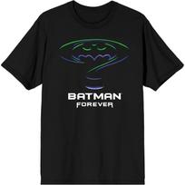 Batman Forever Movie Logo Men's Black T-Shirt S juoda