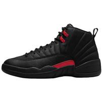 Jordan Air Jordan 12 'Bloodline' Mid top Basketball Shoes Men's Black Red CT8013-003 45.5