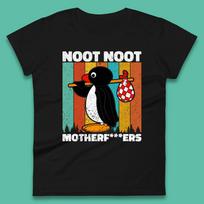 Noot Noot Pingu Madafakas Motherfcukers Funny Meme Vintage Retro Cartoon Anime Manga Womens Tee T Shirt Mens Tops Unisex Top L