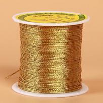Golden Gold Silver Rope Chinese Knot Cord String Sewing Machine Threads Crafts Gift Thread Cord For Wedding Christmas Rope Line