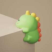 Cartoon Corner Guard, Baby Proof Edge Protector for Table, Soft Foam Furniture Corner Cushion, Window Right Angle Sticker žalia