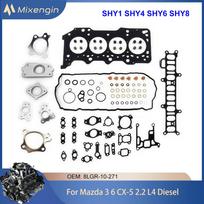 Engine Full Gasket Kit Head Bolts Set For Mazda 3 6 CX5 2.2T Diesel SHY1 SHY4 SHY6 SHY8 2012-2021 8LGR-10-271 SH01-10-135(x10) NO With bolts