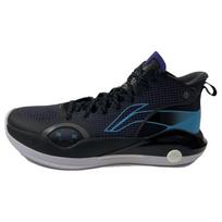 Li Ning Yu Shuai 15 Anti-Slip Durable Mid-Top Basketball Shoes Men Sneakers Black Blue ABAR043-H 47