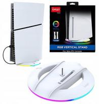 Vertikalus Krūvio Laikiklis - IPEGA - PG-P5S025S - RGB Apšvietimas - Suderinamas su PS5 Slim/Pro - Baltas