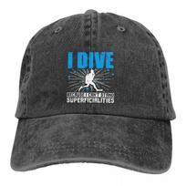 Dive Scuba Diving Multicolor Hat Peaked Men Women's Cowboy Cap Cant Stand Superficialities Baseball Caps Visor Protect Hats Adjustable