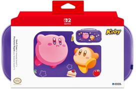 Kietas apsauginis dėklas - HORI - Nintendo Switch 2 - Priedų ir žaidimų laikymas - Kirby ir Waddle Dee raštas - Violetinė